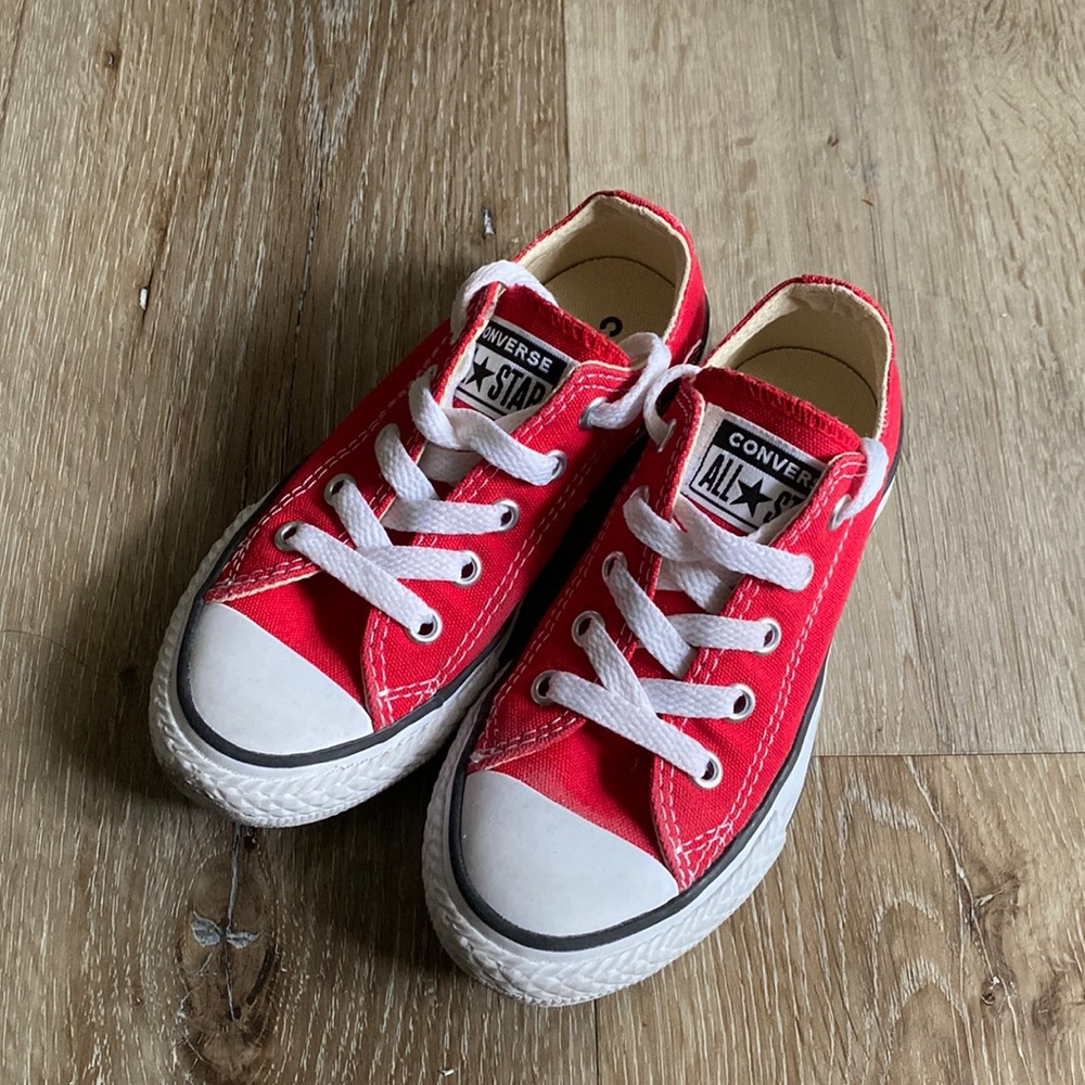Kids Unisex Red Converse